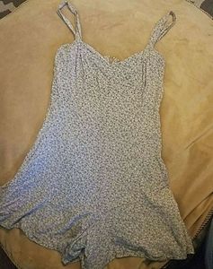 Vintage Blue Romper